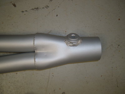 O2 bung welded in collector.JPG and 